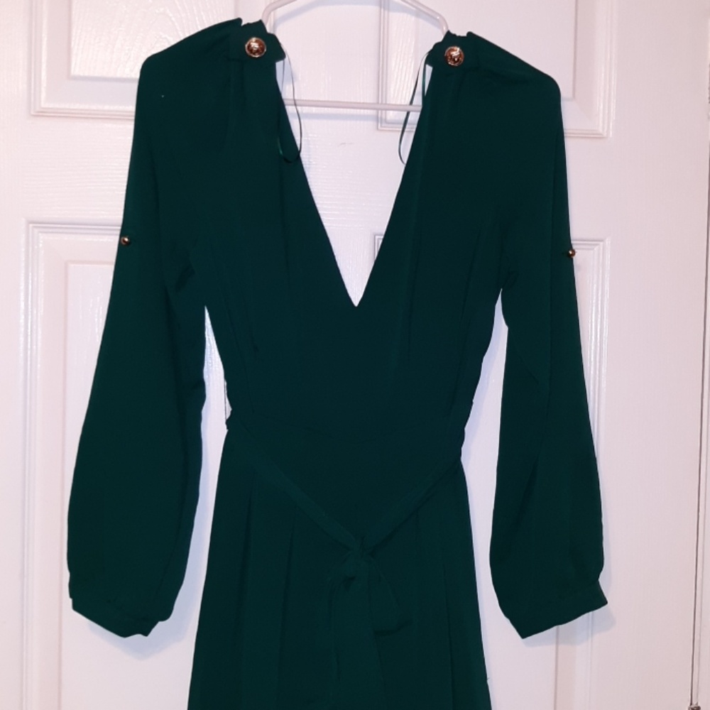 Green jumpsuit
